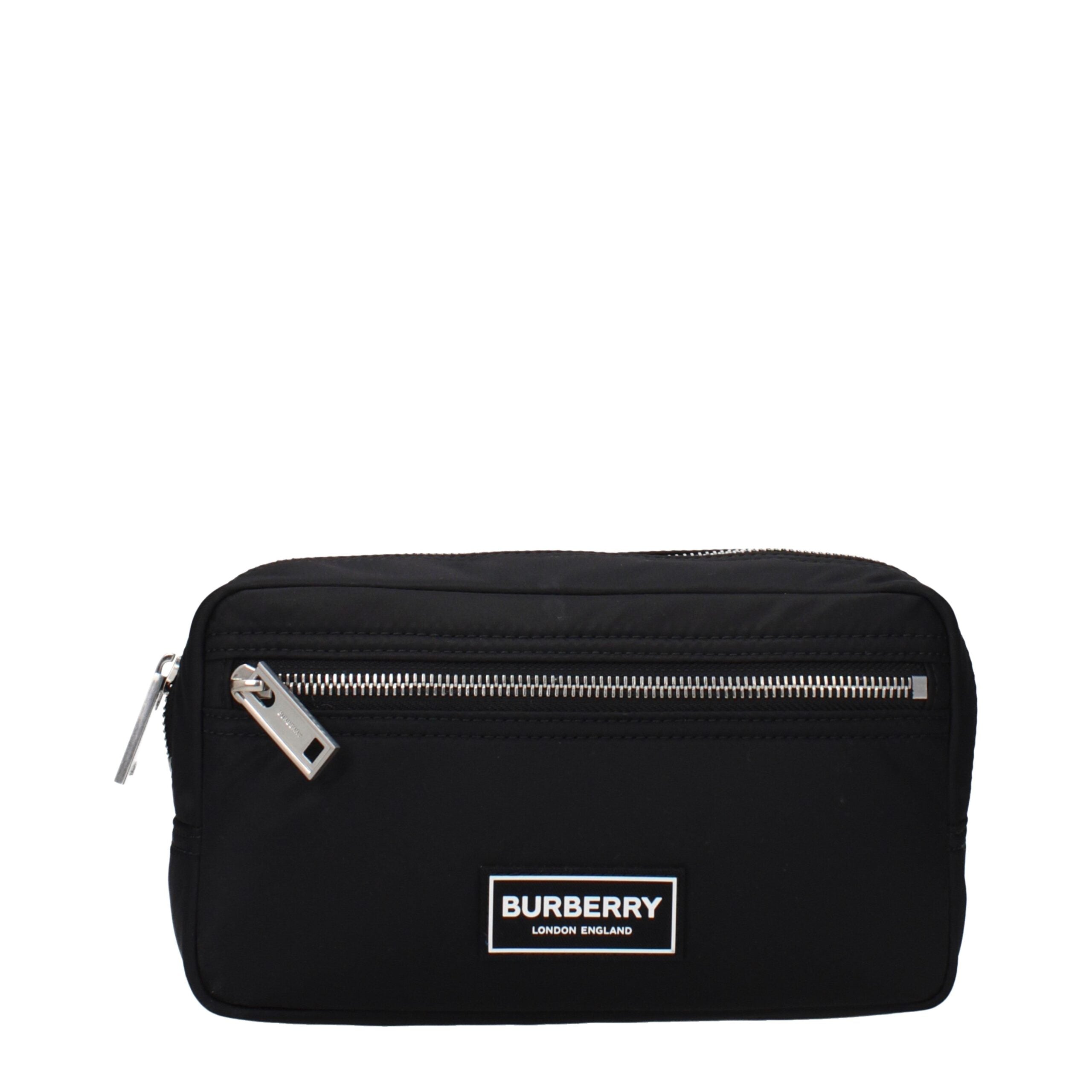 Burberry Schwarze Nylon-Clutch-Tasche