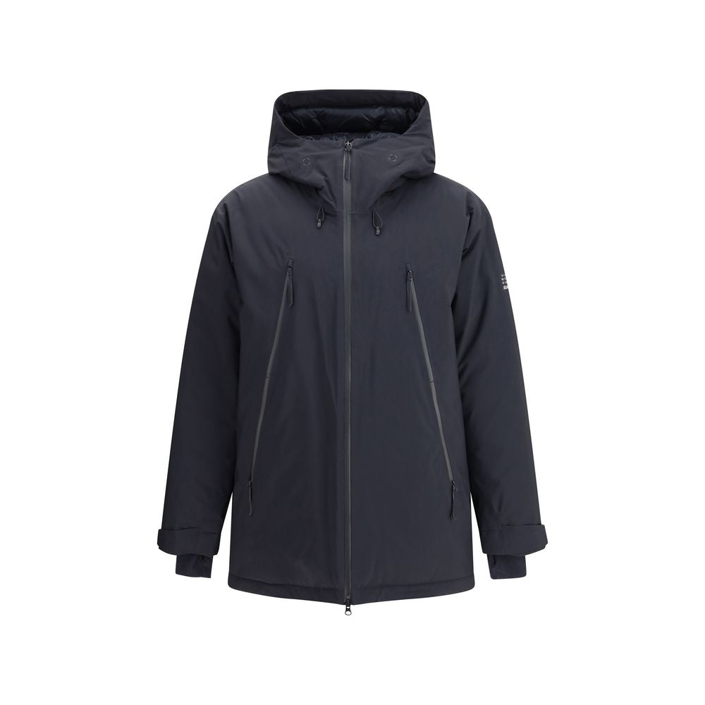 MM6 Schwarze Polyester-Parka