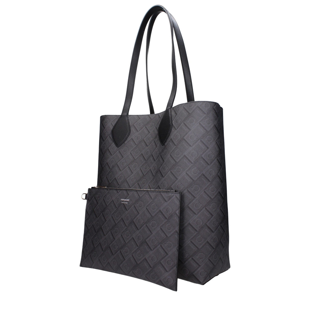 Salvatore Ferragamo Schwarze Ledertasche für die Schulter