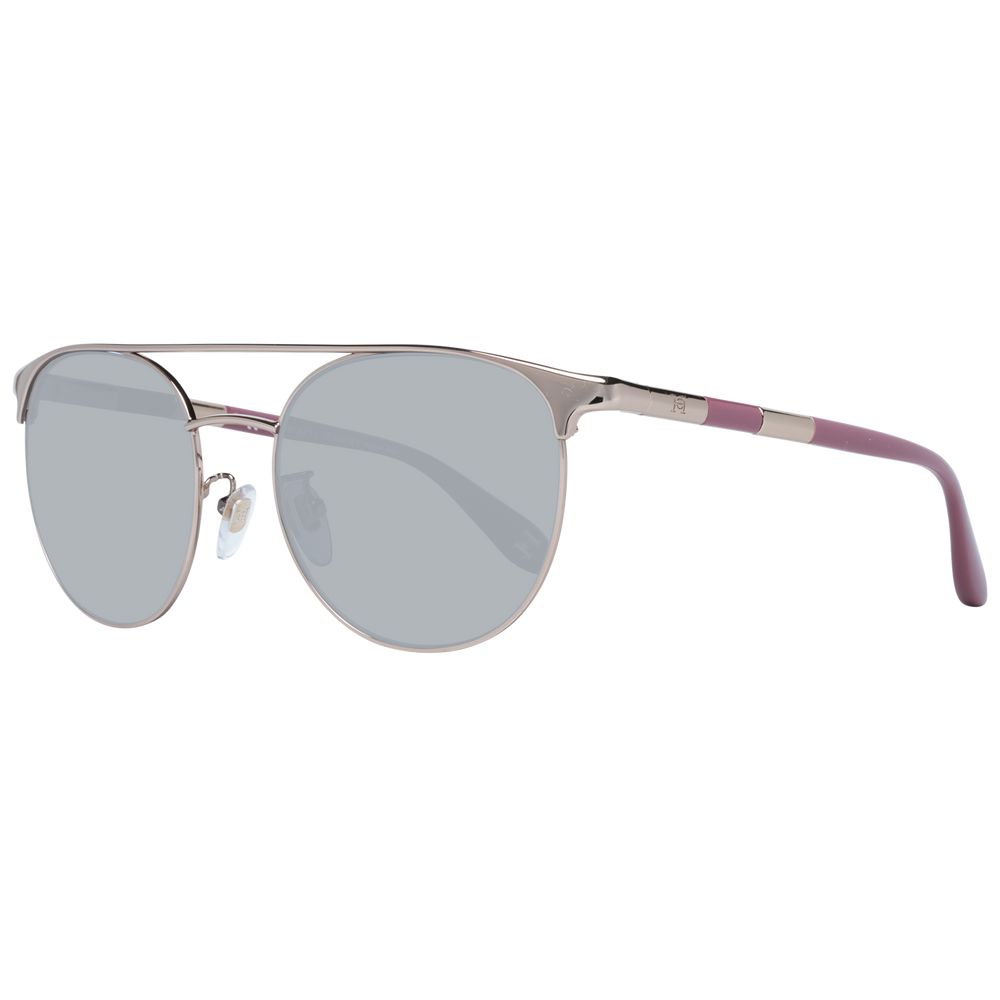 Carolina Herrera Silberne Sonnenbrille aus Metall und Kunststoff