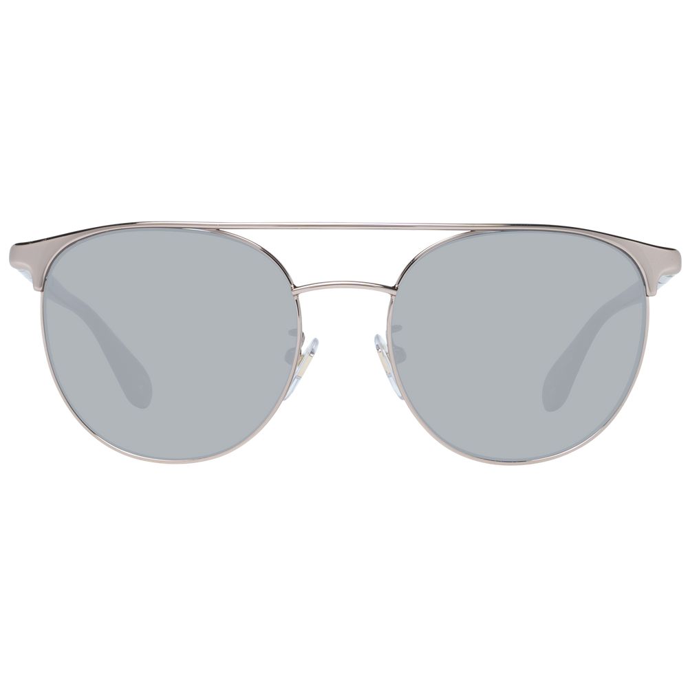 Carolina Herrera Silberne Sonnenbrille aus Metall und Kunststoff