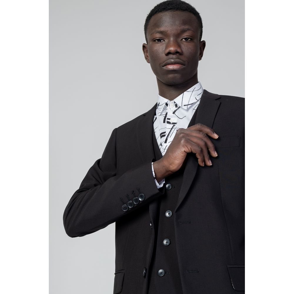 Antony Morato Schwarzer Polyester-Blazer