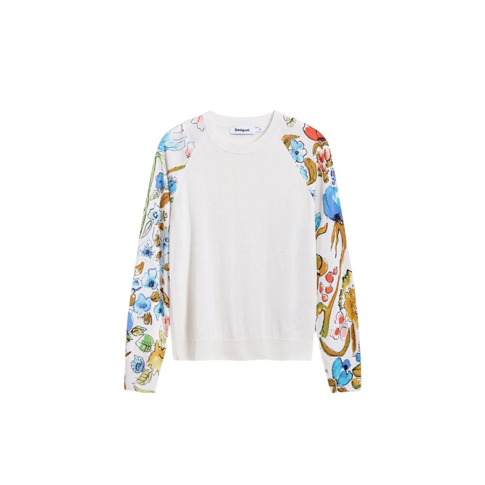Desigual Weißes Viskose-Sweatshirt