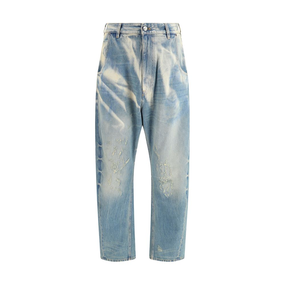 Vivienne Westwood Hellblaue Baumwolljeans mit Relaxed Fit