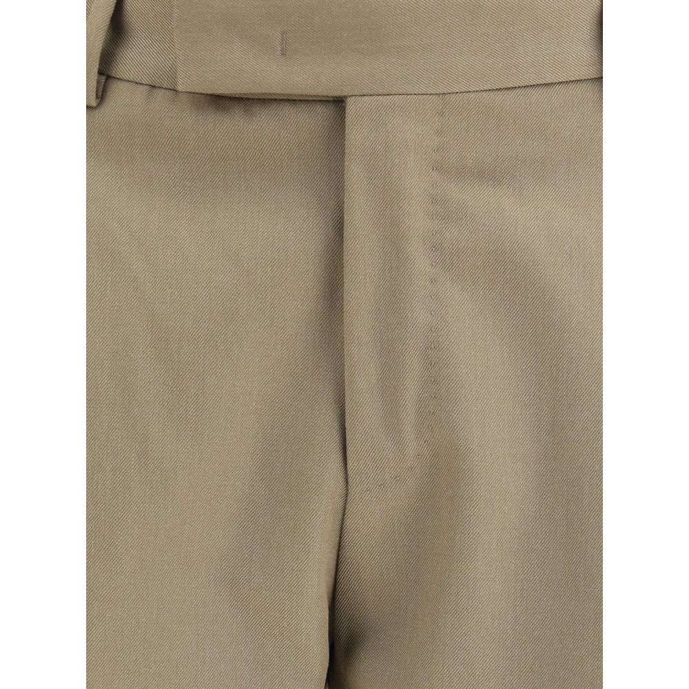PT Torino Grüne Wollhose aus Fleece