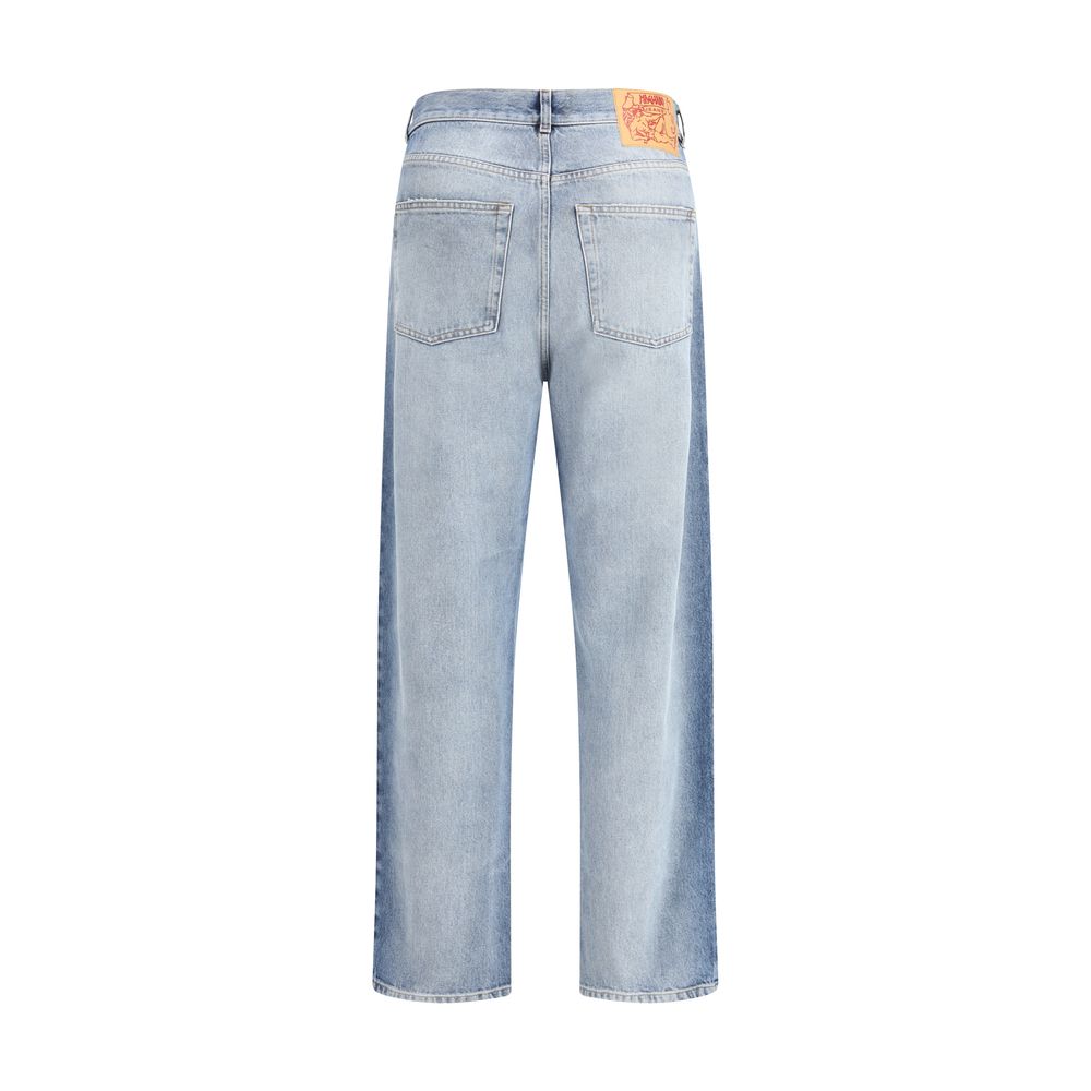 Magliano Blaue Baumwolljeans mit Relaxed Fit