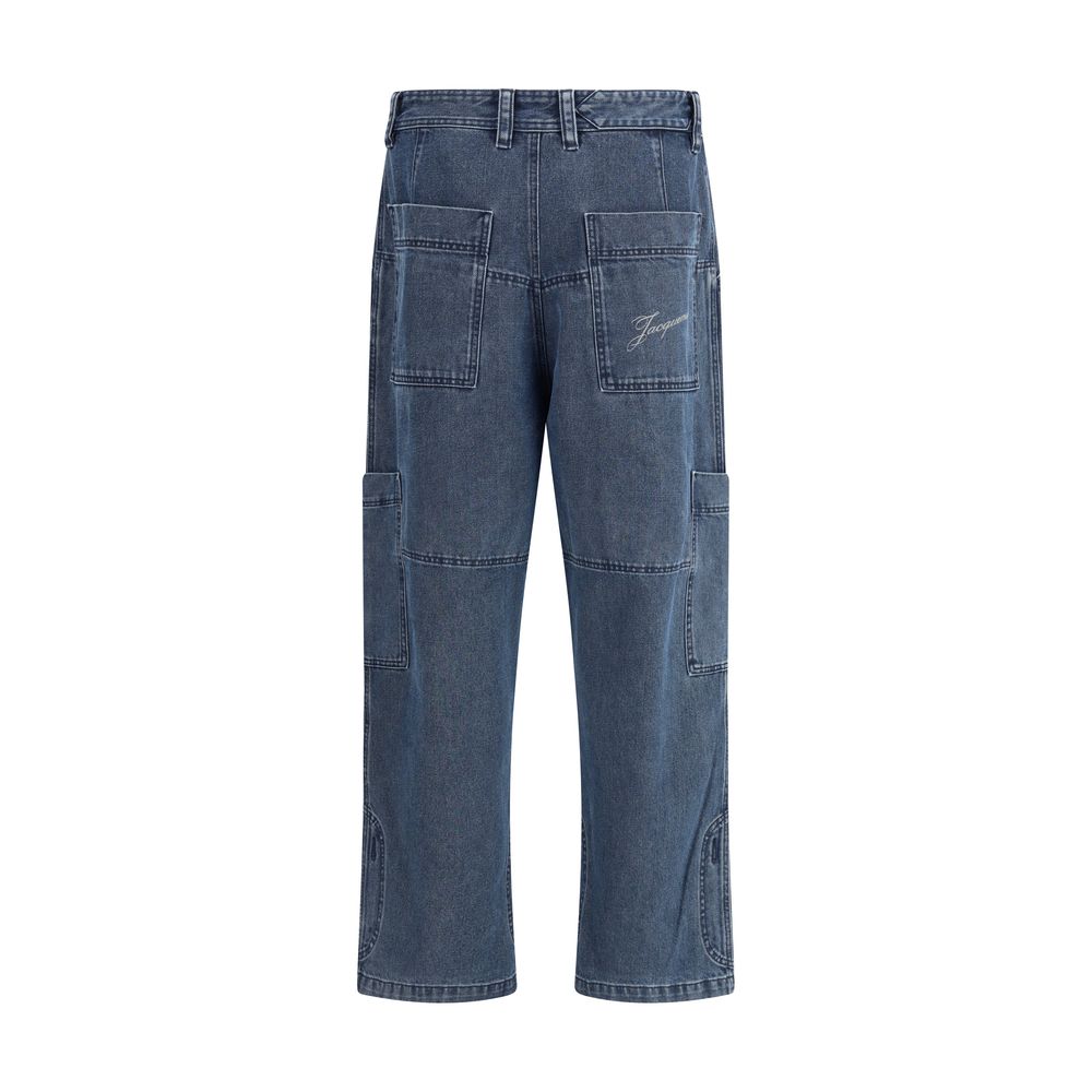 Jacquemus Blaue Baumwolljeans