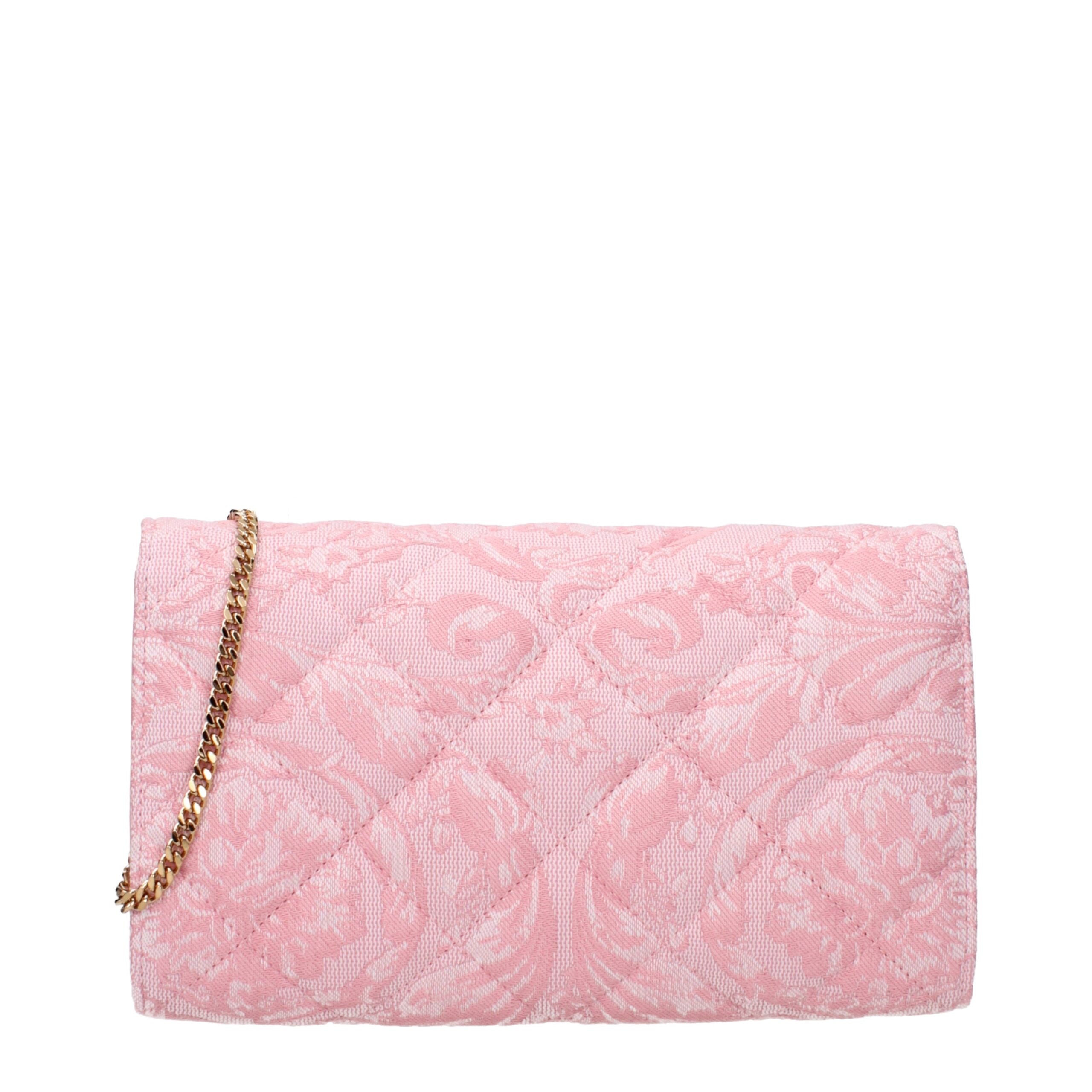 Versace Pinke Stoff-Clutch