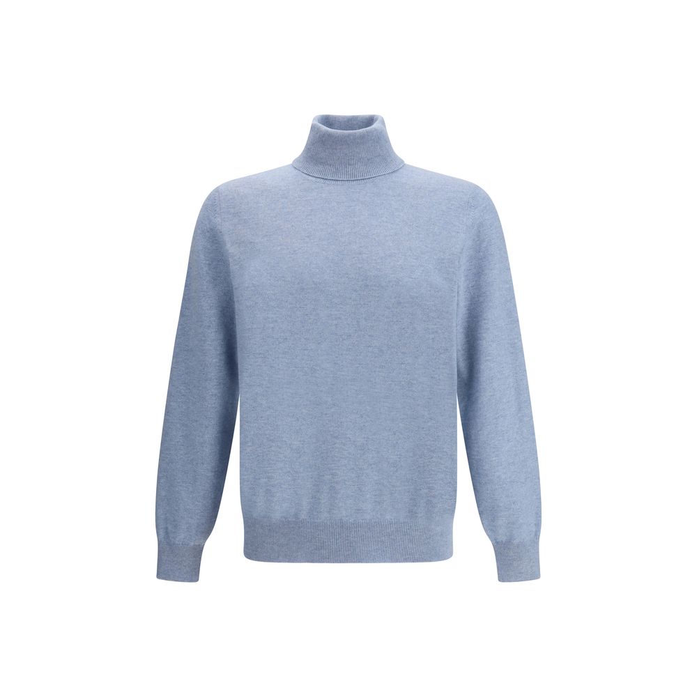 Brunello Cucinelli Hellblauer Kaschmir-Pullover