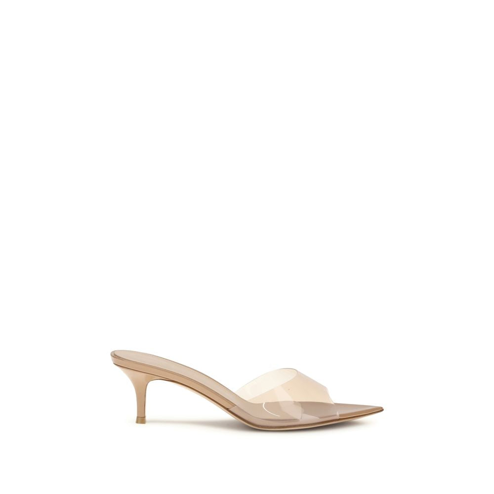 Gianvito Rossi Beige Polyurethan-Stilettosandalen