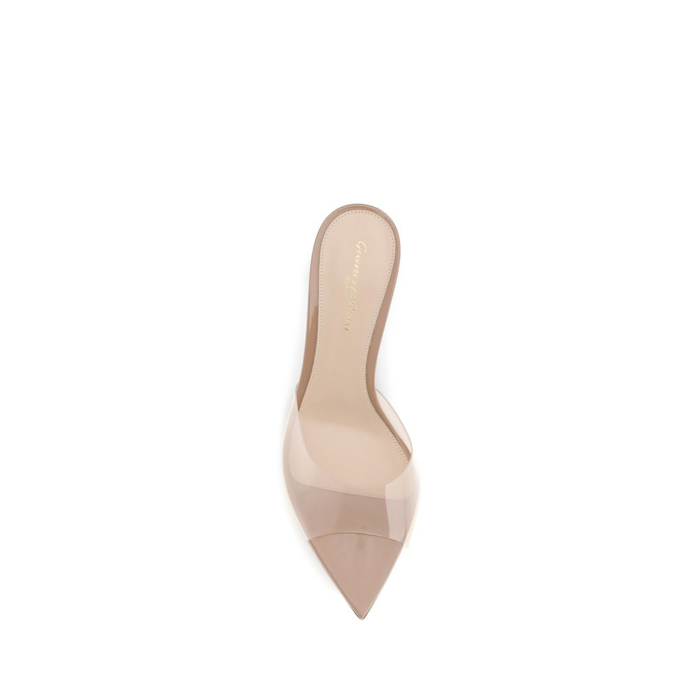 Gianvito Rossi Beige Polyurethan-Stilettosandalen