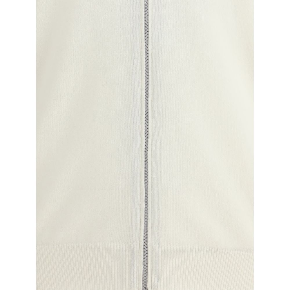 Brunello Cucinelli Weißer Kaschmir-Cardigan