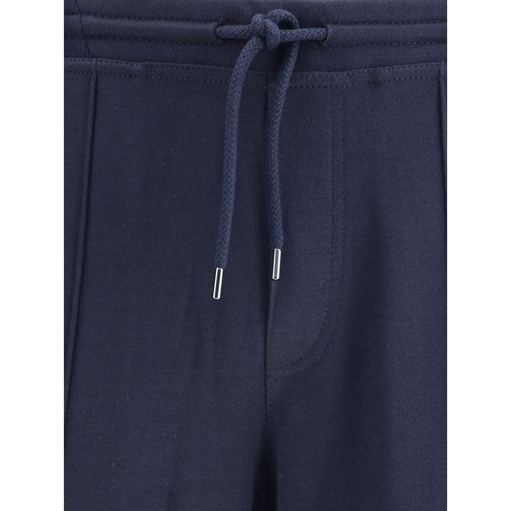 Brunello Cucinelli Blaue Kaschmir-Jogginghose