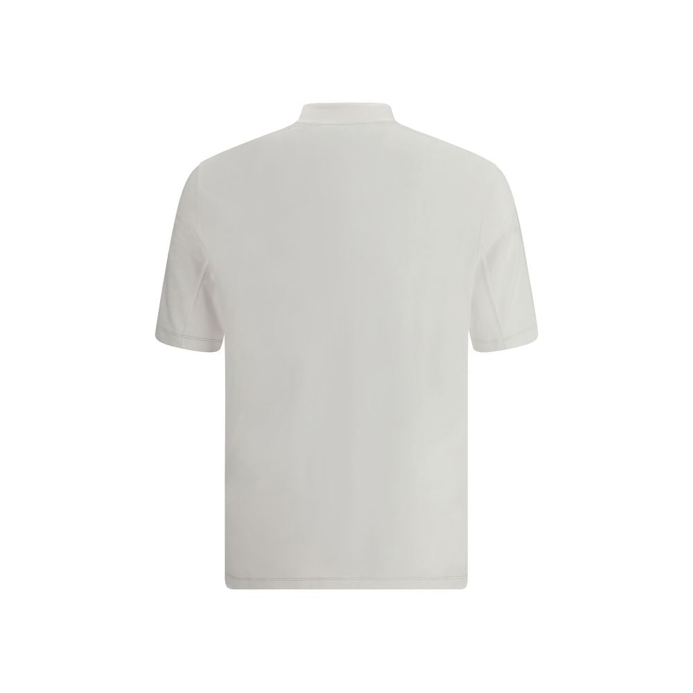 Brunello Cucinelli Weißes T-Shirt aus Polyamid