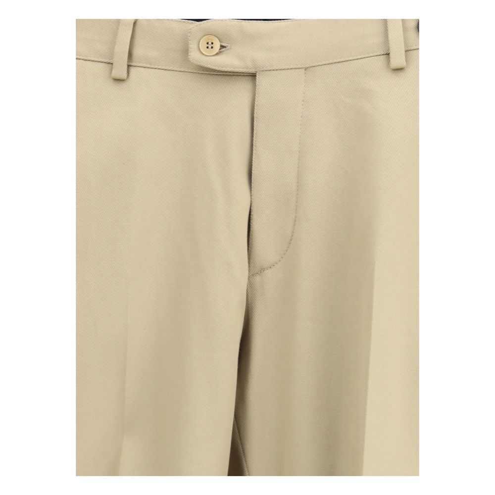 Brioni Baumwoll-Chino-Hose im Bicolor-Design