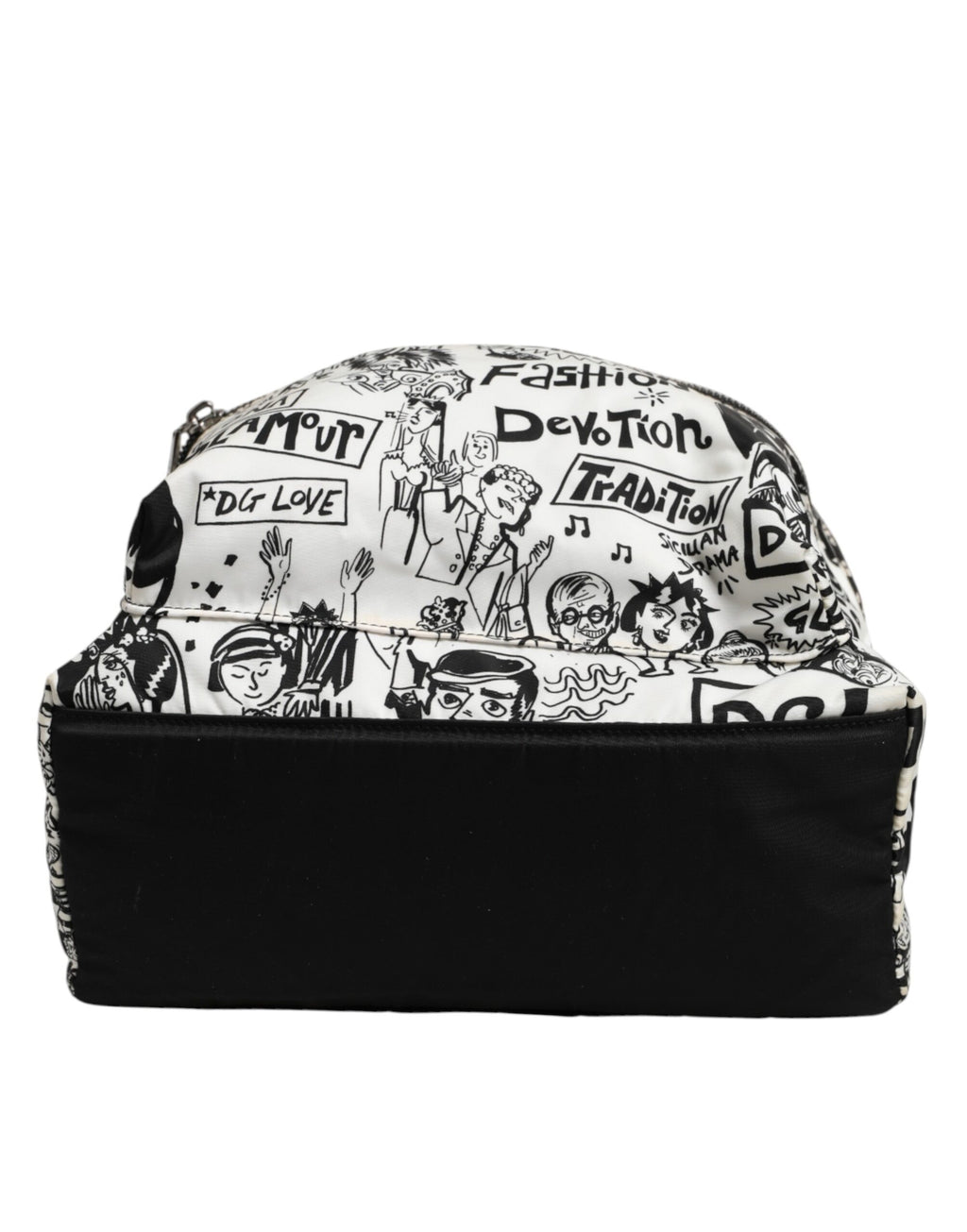 Dolce & Gabbana Rucksack mit Graffiti-Print in Schwarz-Weiß für Herren