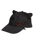 Dolce & Gabbana Black Cotton Logo Patch 6 Panels Baseball Cap Hat
