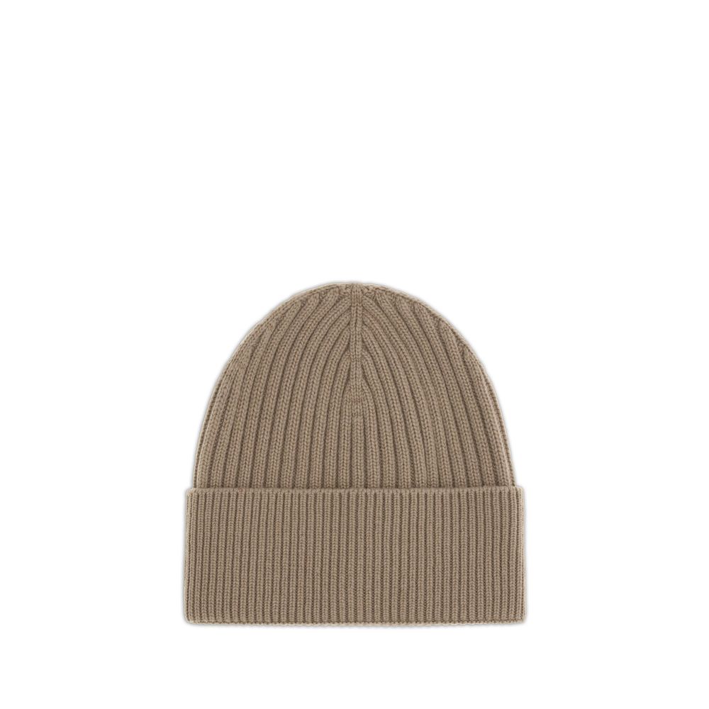 Moncler Grenoble Beiger Merino-Woll-Beanie