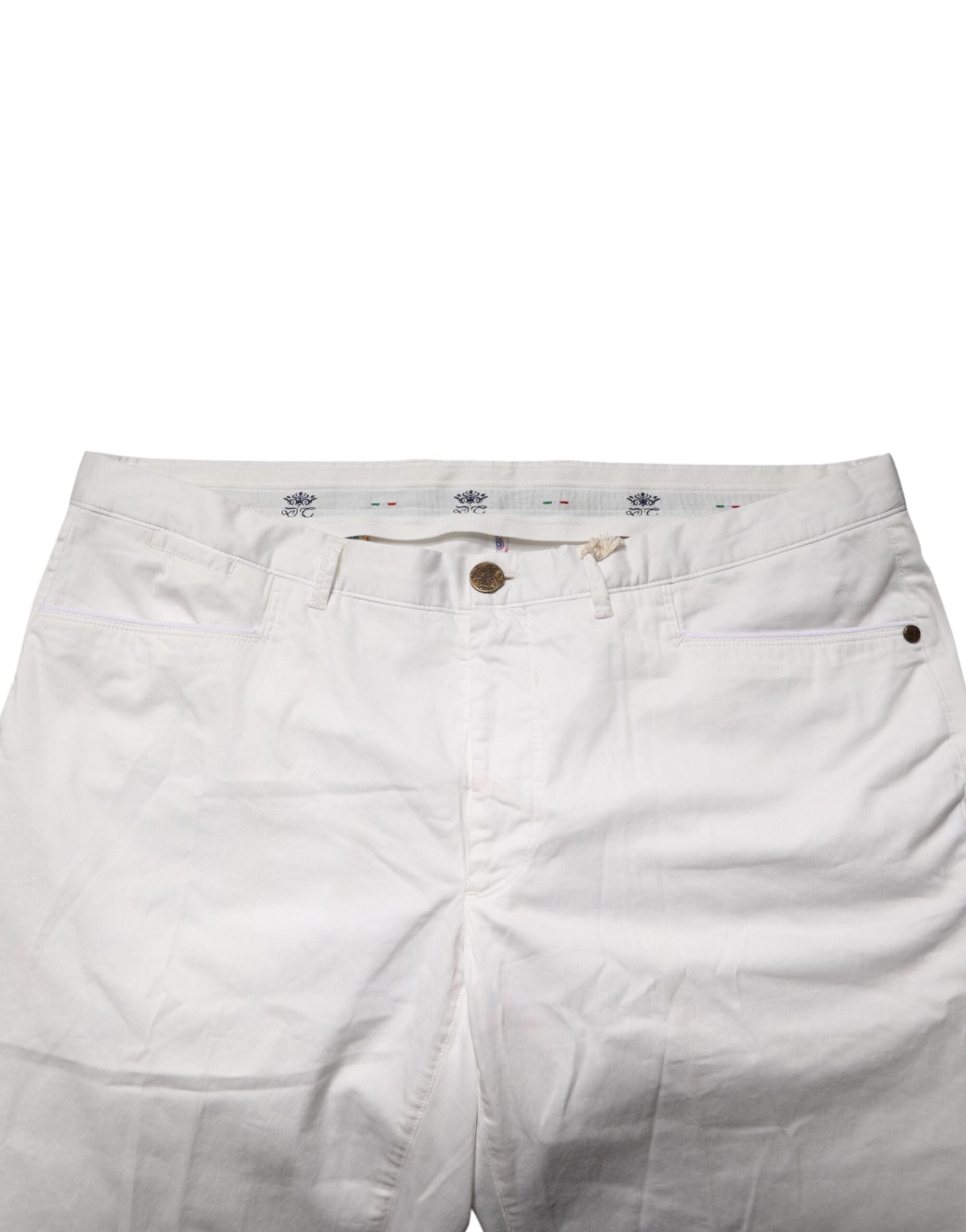 Domenico Tagliente Weiße, Verjüngte Anzughose