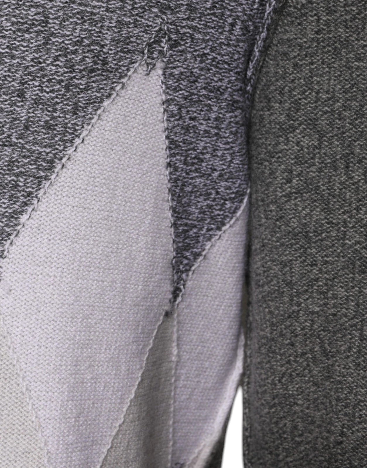 Ballantyne Grau melierter Herren-Pullover aus Kaschmir mit Argyle-Intarsienmuster