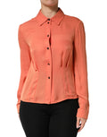 Emporio Armani Orange Hemd mit Knopfleiste und langem Arm