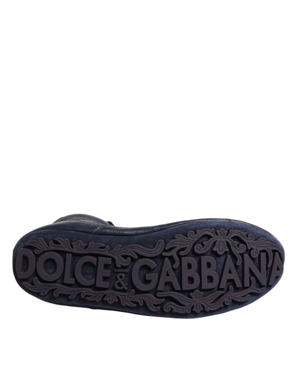 Dolce & Gabbana Donkerblauwe Hertenleren Halfhoge Laarzen