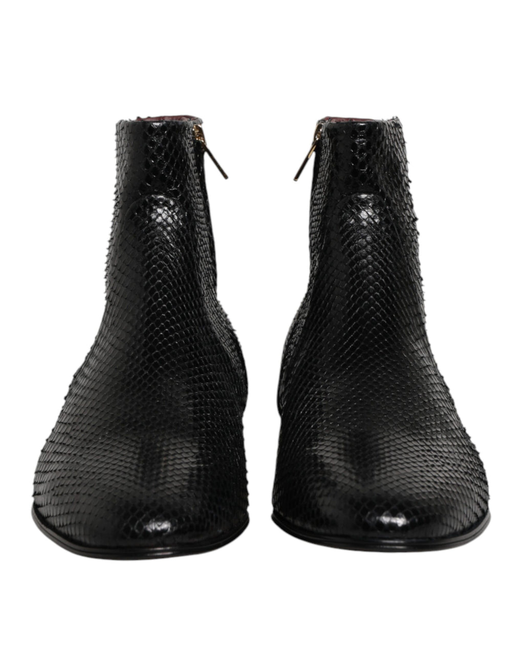 Dolce & Gabbana Schwarze Leder-Chelsea-Stiefeletten