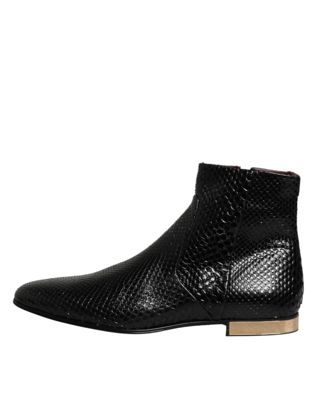 Dolce & Gabbana Schwarze Leder-Chelsea-Stiefeletten