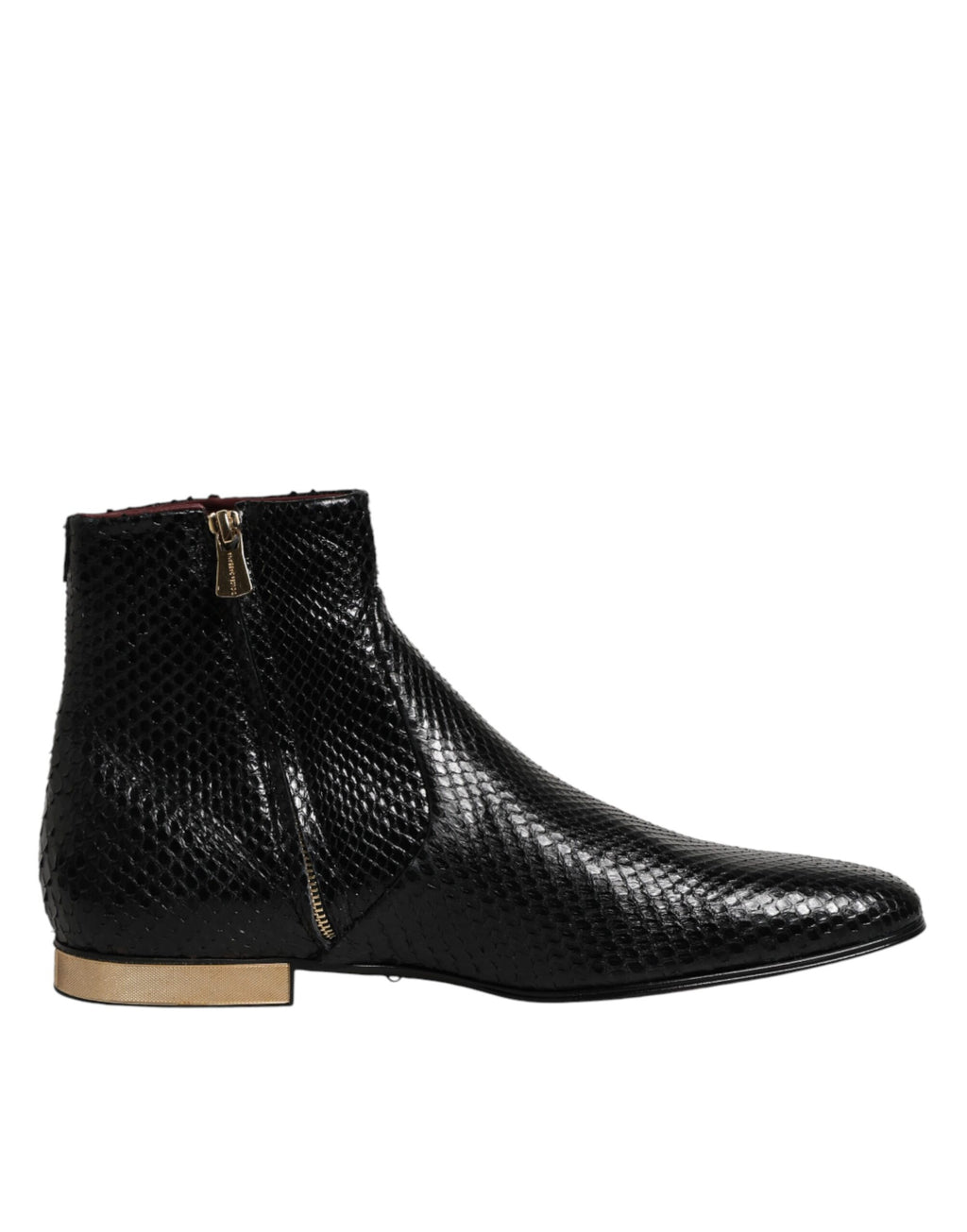Dolce & Gabbana Schwarze Leder-Chelsea-Stiefeletten