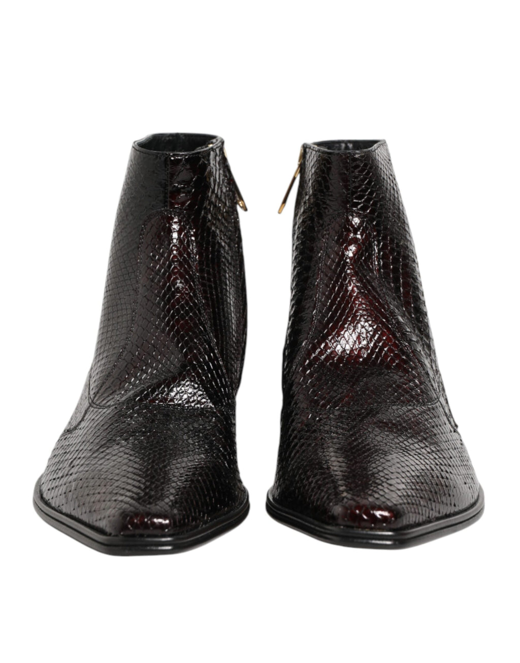 Dolce & Gabbana Bordeaux Chelsea-Stiefeletten für Herren