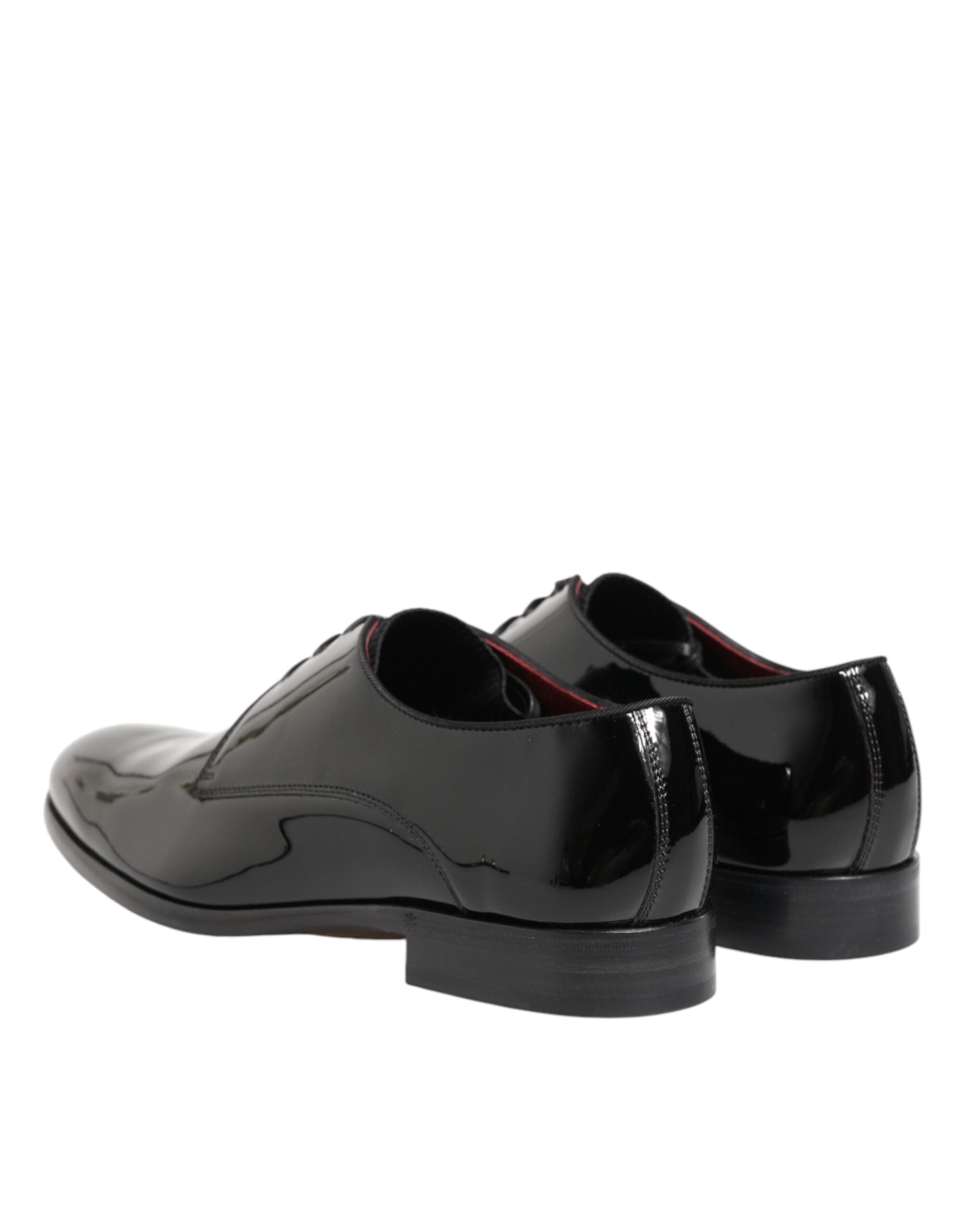 Dolce & Gabbana Schwarze Derby-Schuhe aus Kalbsleder für Herren