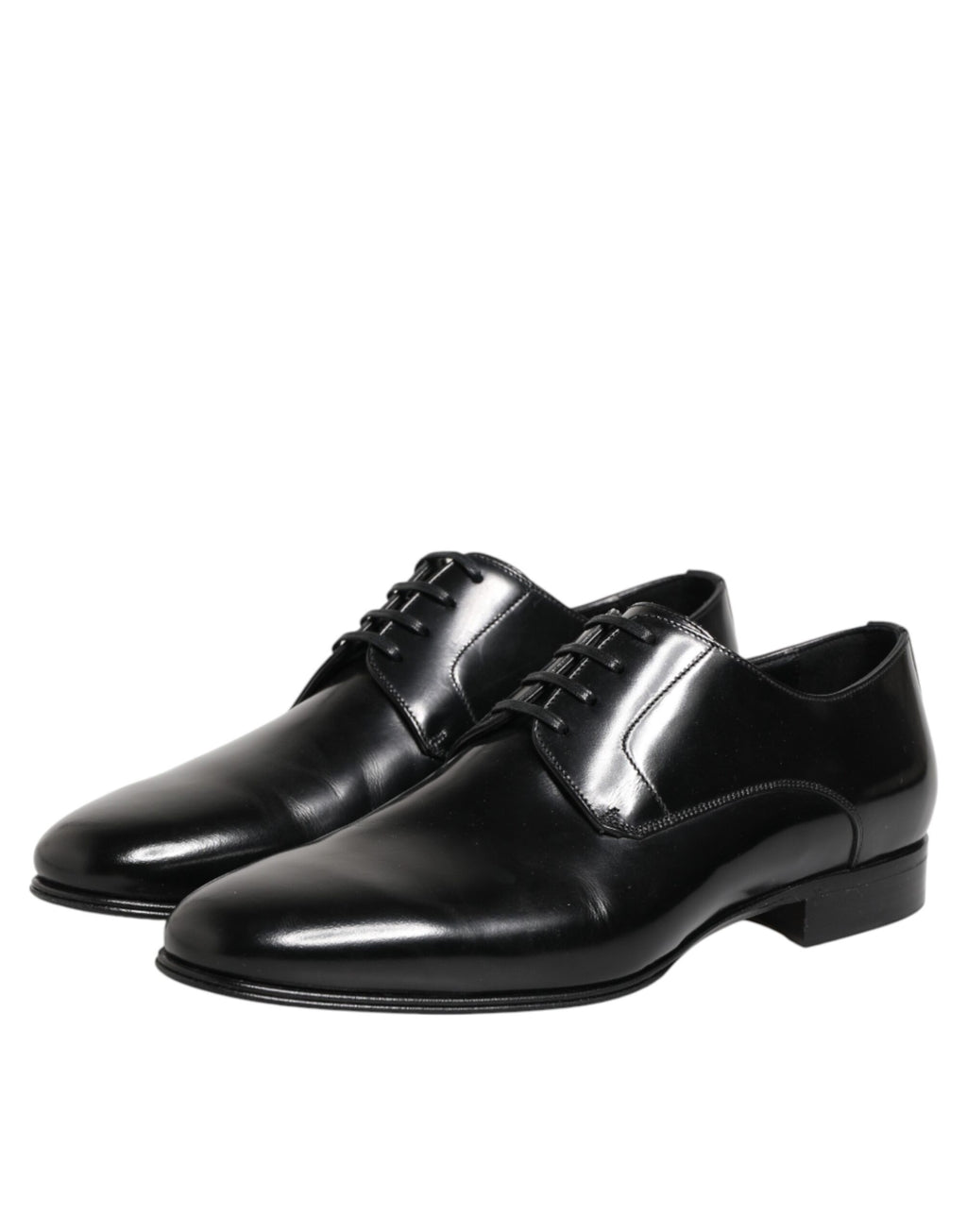 Dolce & Gabbana Schwarze Derby-Schuhe aus Kalbsleder für Herren