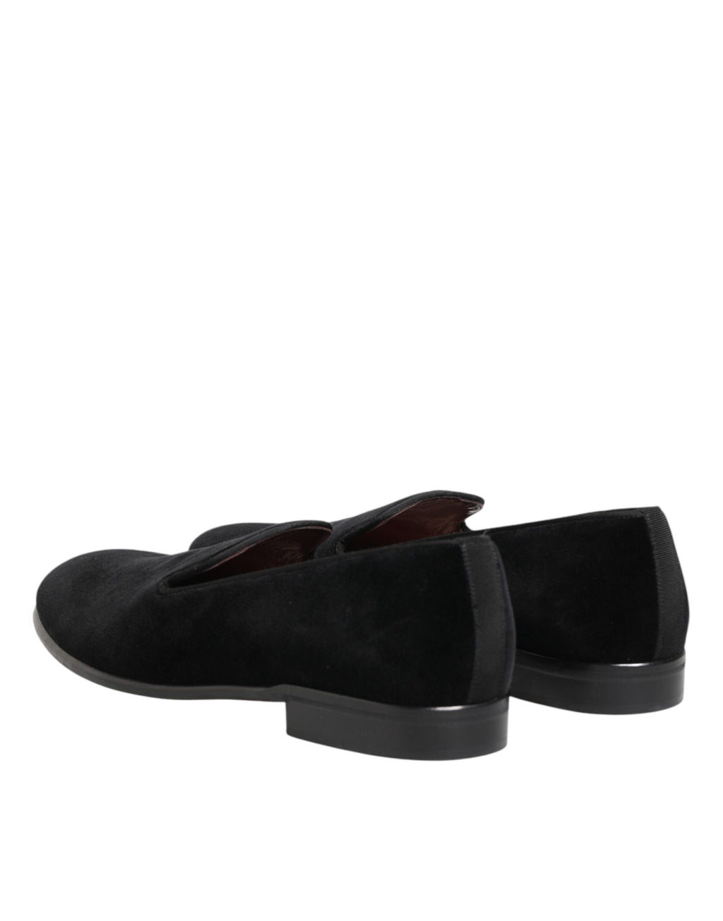 Dolce & Gabbana Schwarze Wildleder-Loafer zum Hineinschlüpfen