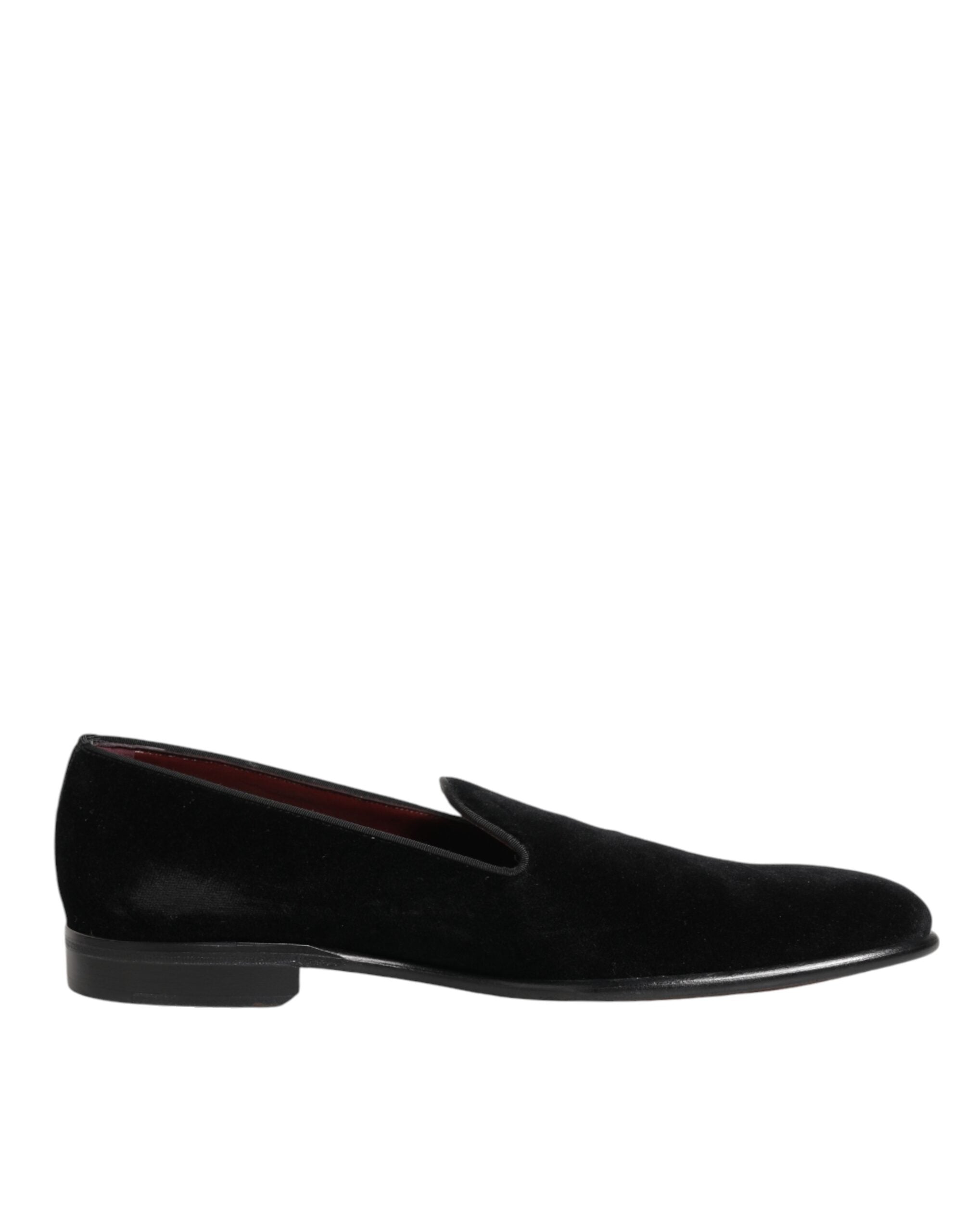 Dolce & Gabbana Schwarze Wildleder-Loafer zum Hineinschlüpfen