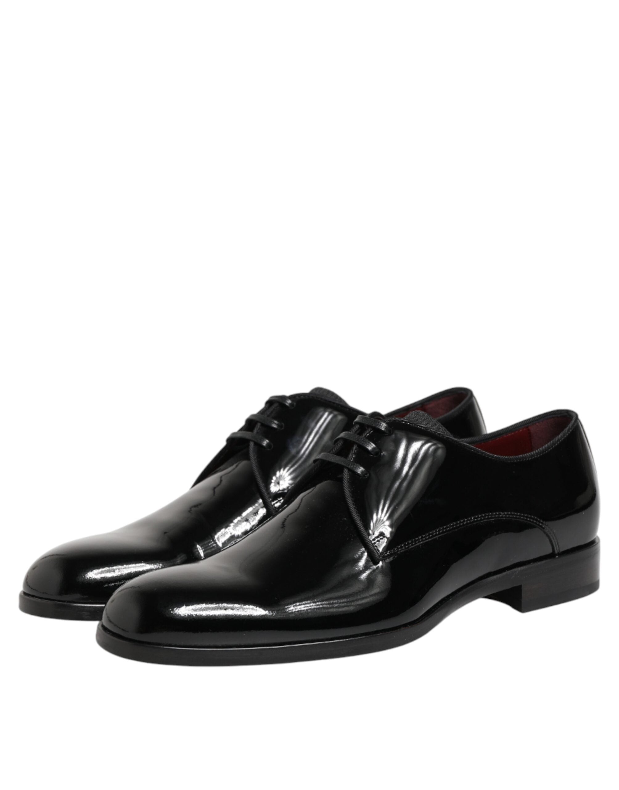 Dolce & Gabbana Schwarze Derby-Schnürschuhe aus Kalbsleder