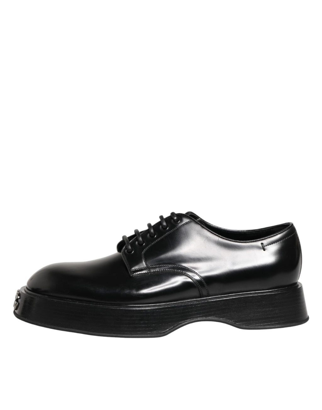 Dolce & Gabbana Schwarze Derby-Schuhe aus Kalbsleder für Herren