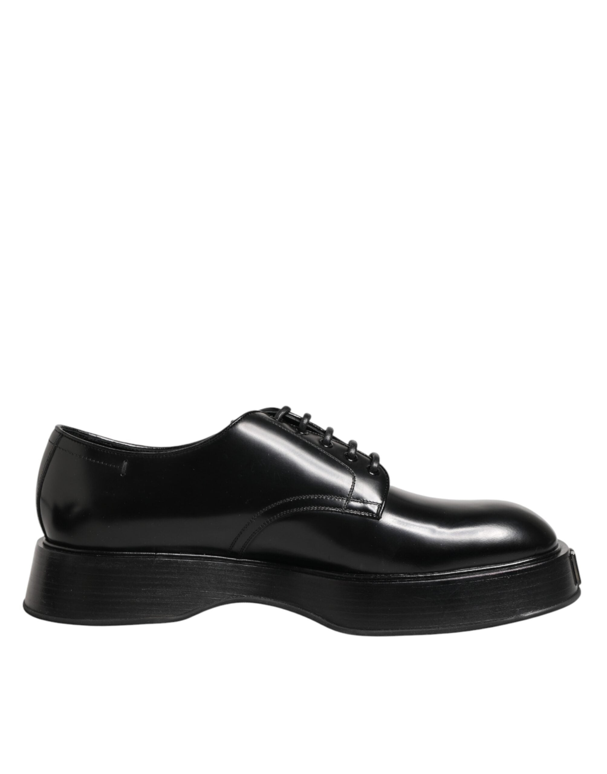 Dolce & Gabbana Schwarze Derby-Schuhe aus Kalbsleder für Herren