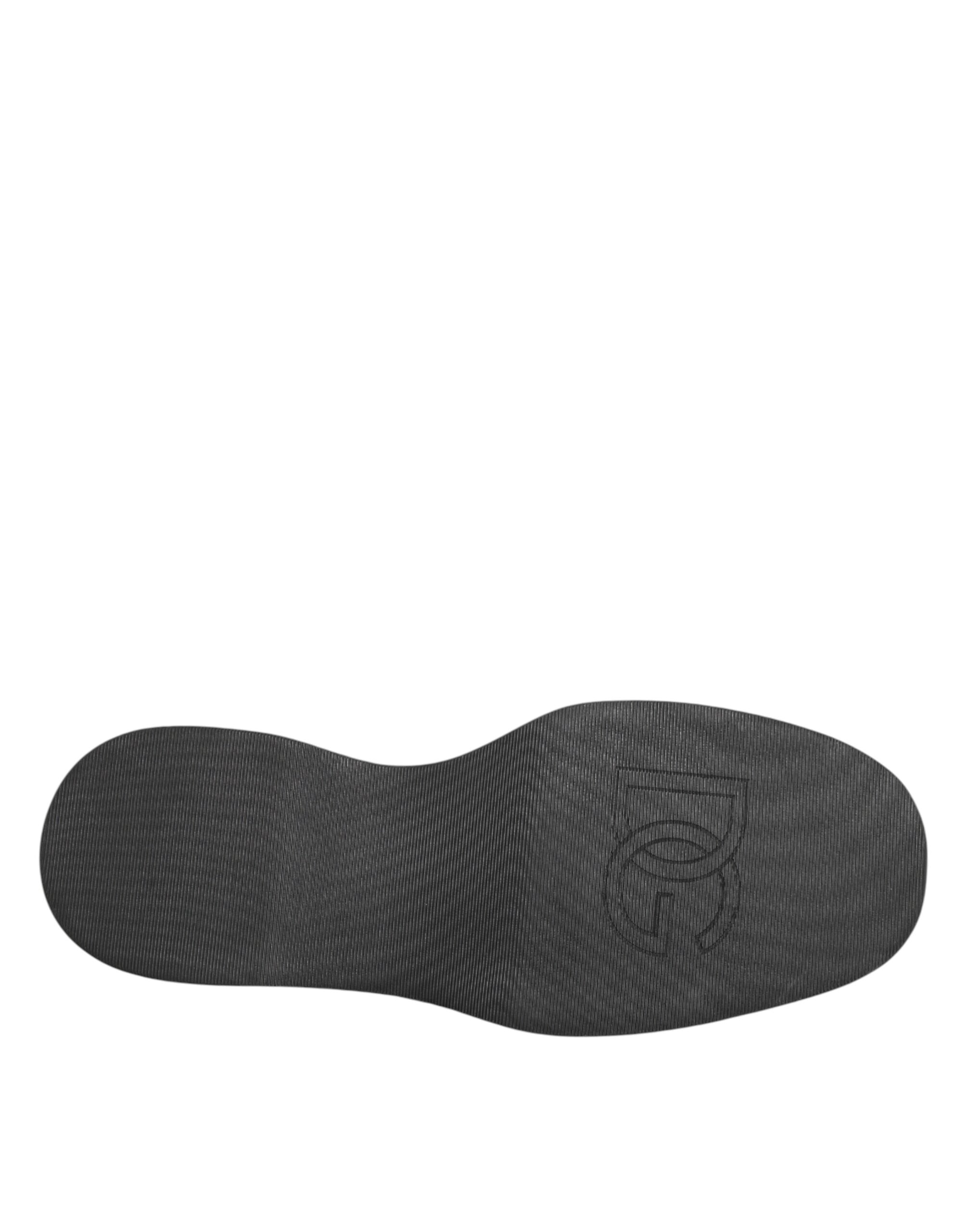 Dolce & Gabbana Schwarze Derby-Schuhe aus Kalbsleder für Herren