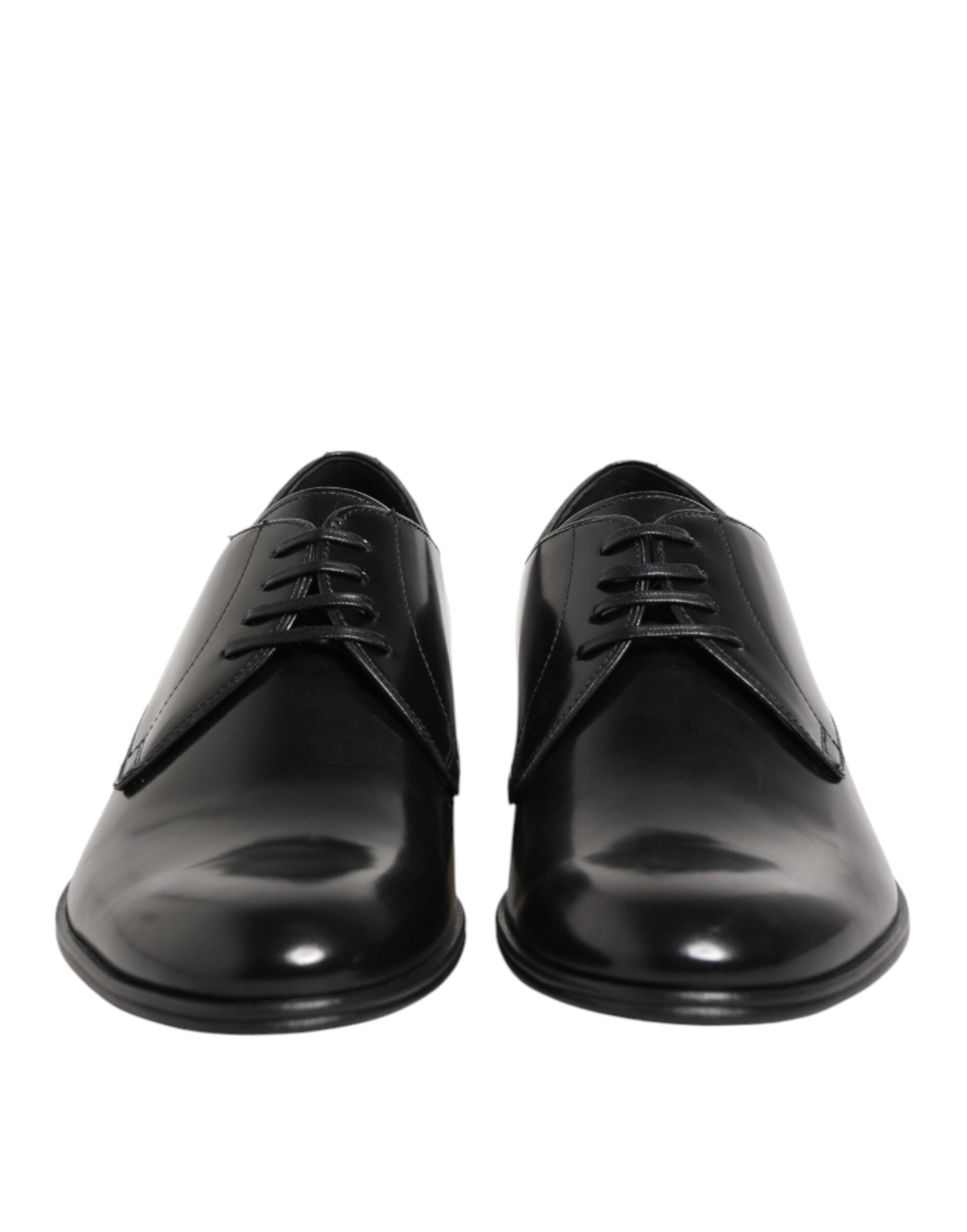 Dolce & Gabbana Schwarze Derby-Schnürschuhe aus Kalbsleder