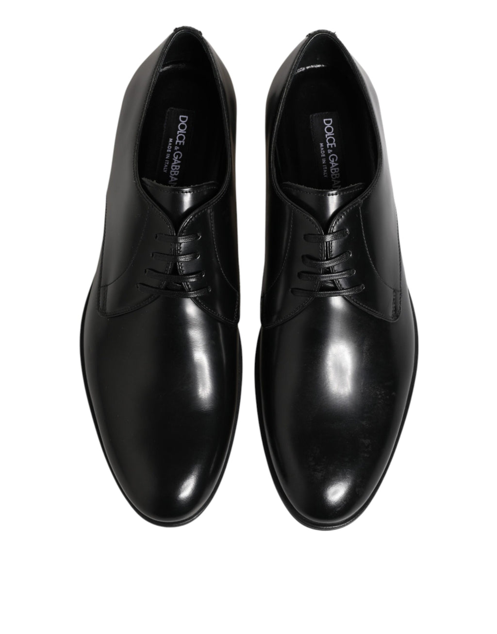 Dolce & Gabbana Schwarze Derby-Schnürschuhe aus Kalbsleder