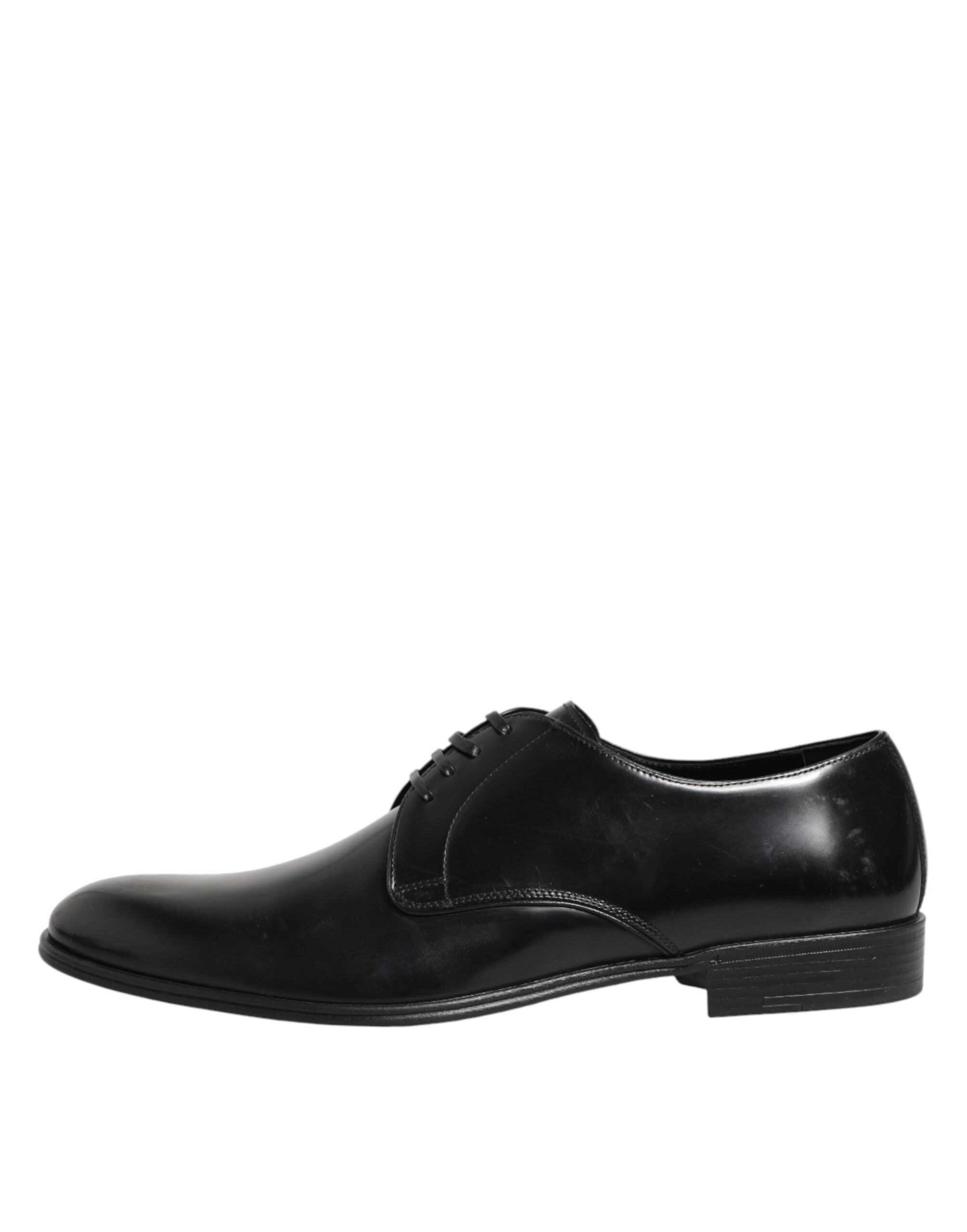 Dolce & Gabbana Schwarze Derby-Schnürschuhe aus Kalbsleder