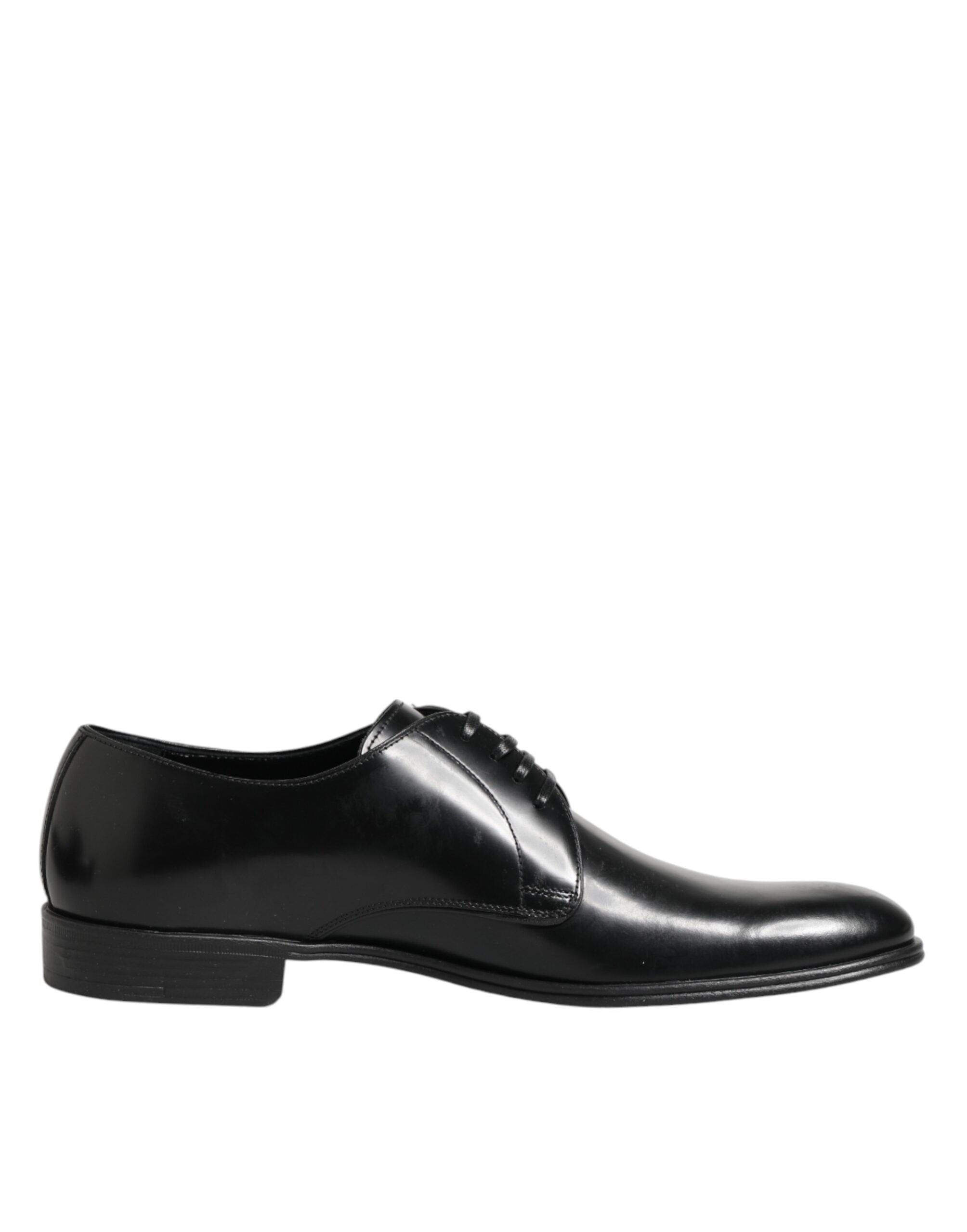 Dolce & Gabbana Schwarze Derby-Schnürschuhe aus Kalbsleder