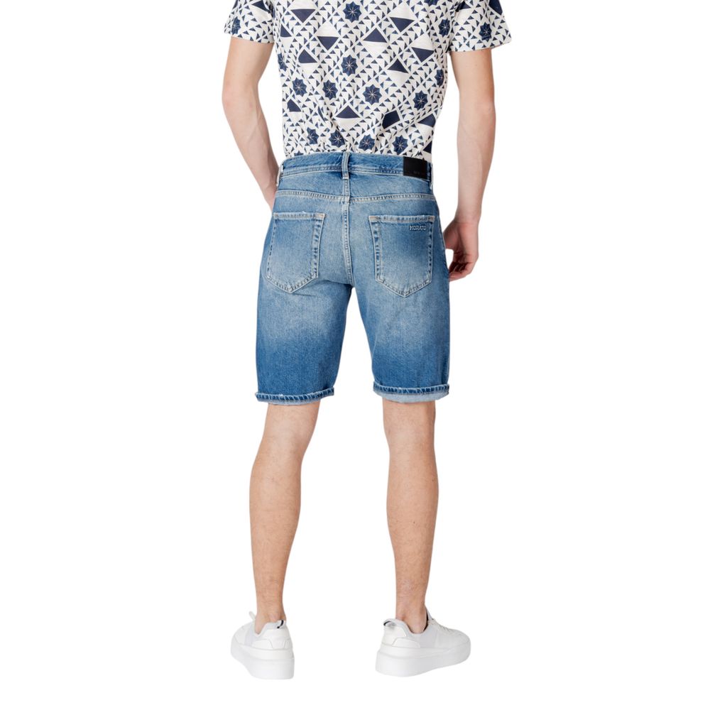 Antony Morato Blaue Baumwoll-Bermuda-Shorts