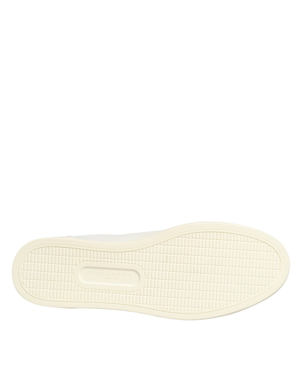 Dolce & Gabbana Weiße Sneakers aus Leder mit Herz-Applikation