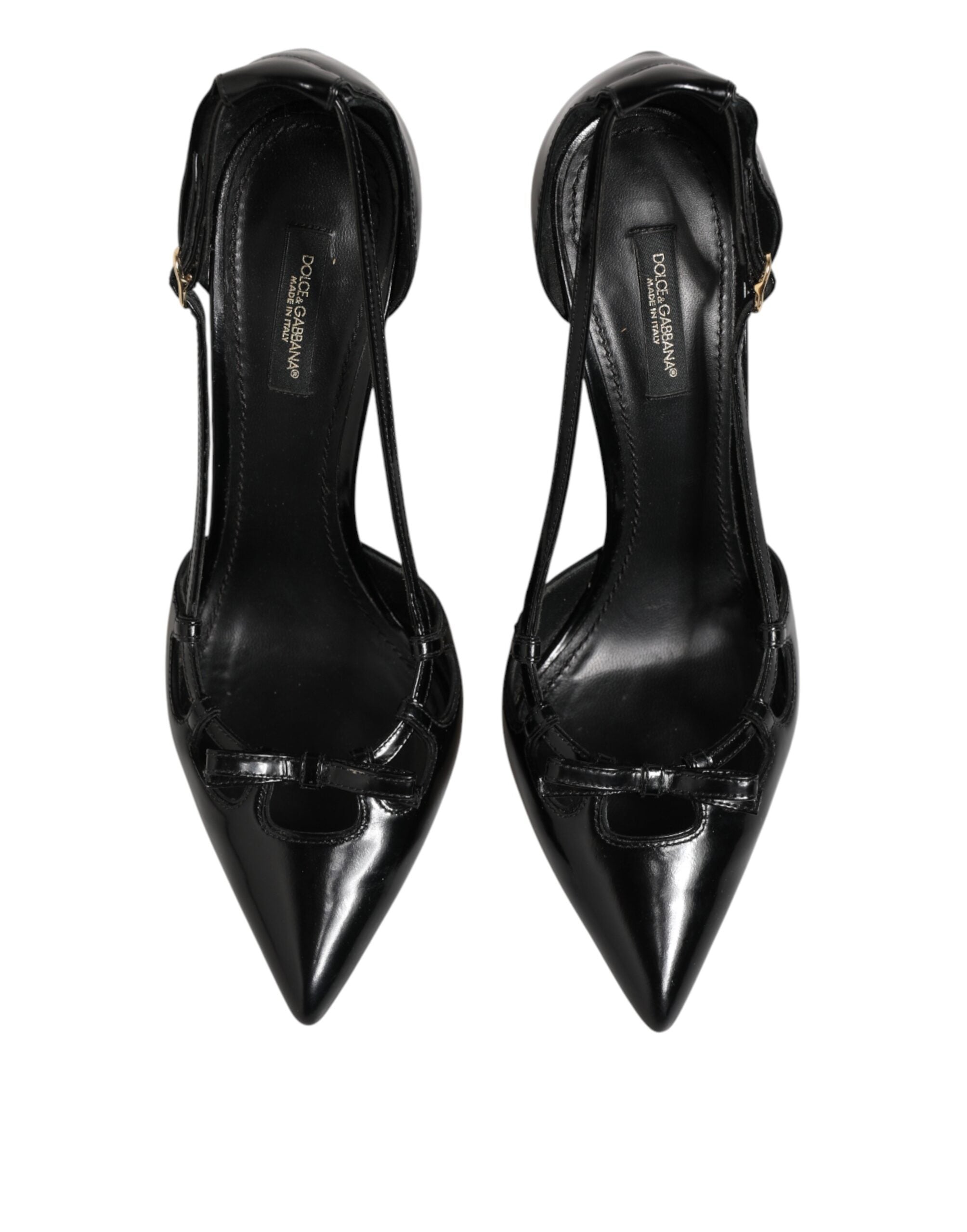 Dolce & Gabbana Schwarze Lackleder-Pumps mit hohem Absatz
