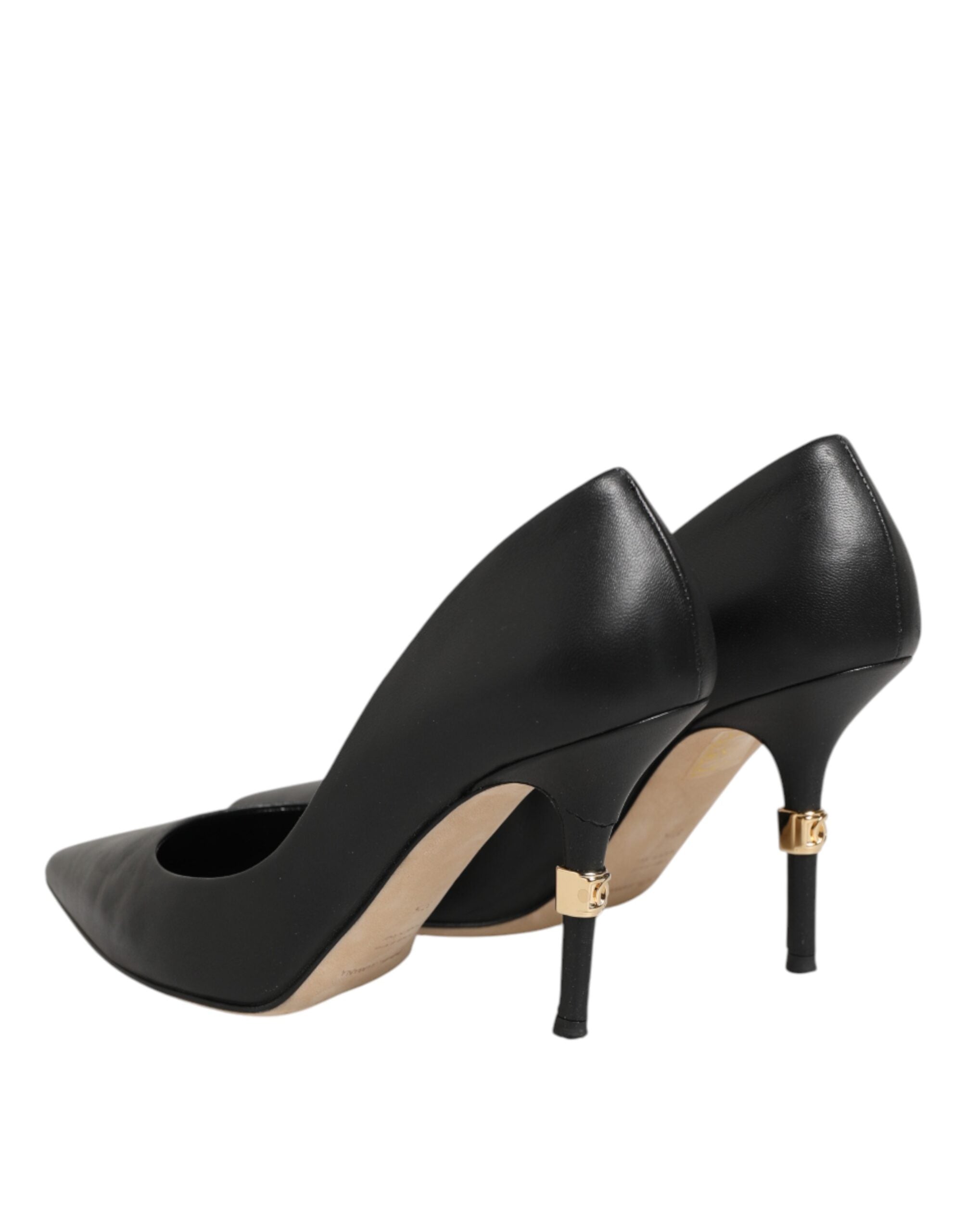 Dolce & Gabbana Schwarze Lackleder-Pumps mit hohem Absatz