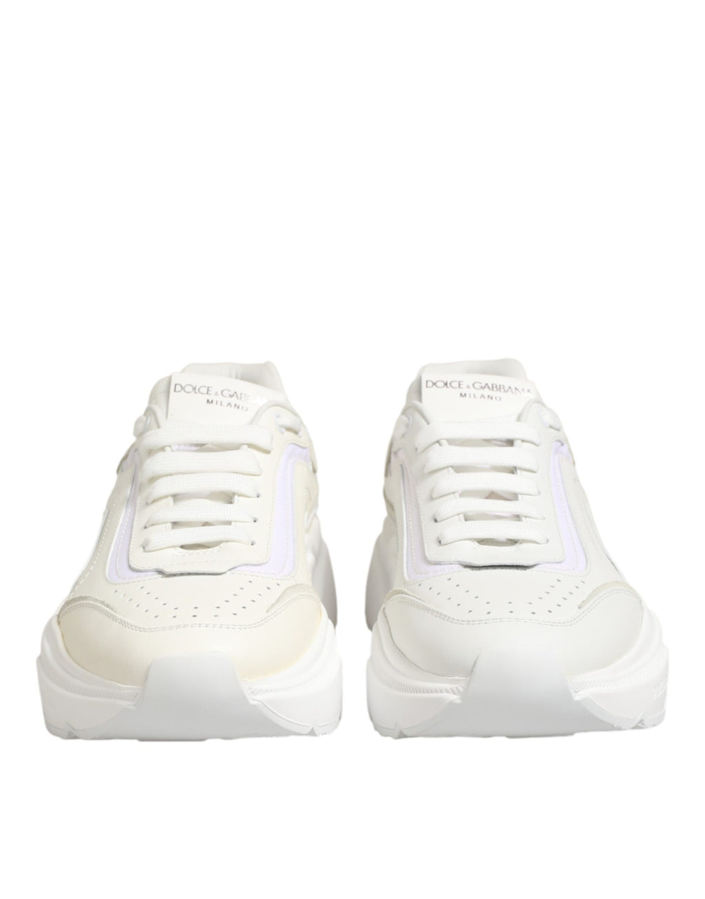 Dolce & Gabbana Weiße Leder-Daymaster Low-Top Sneakers