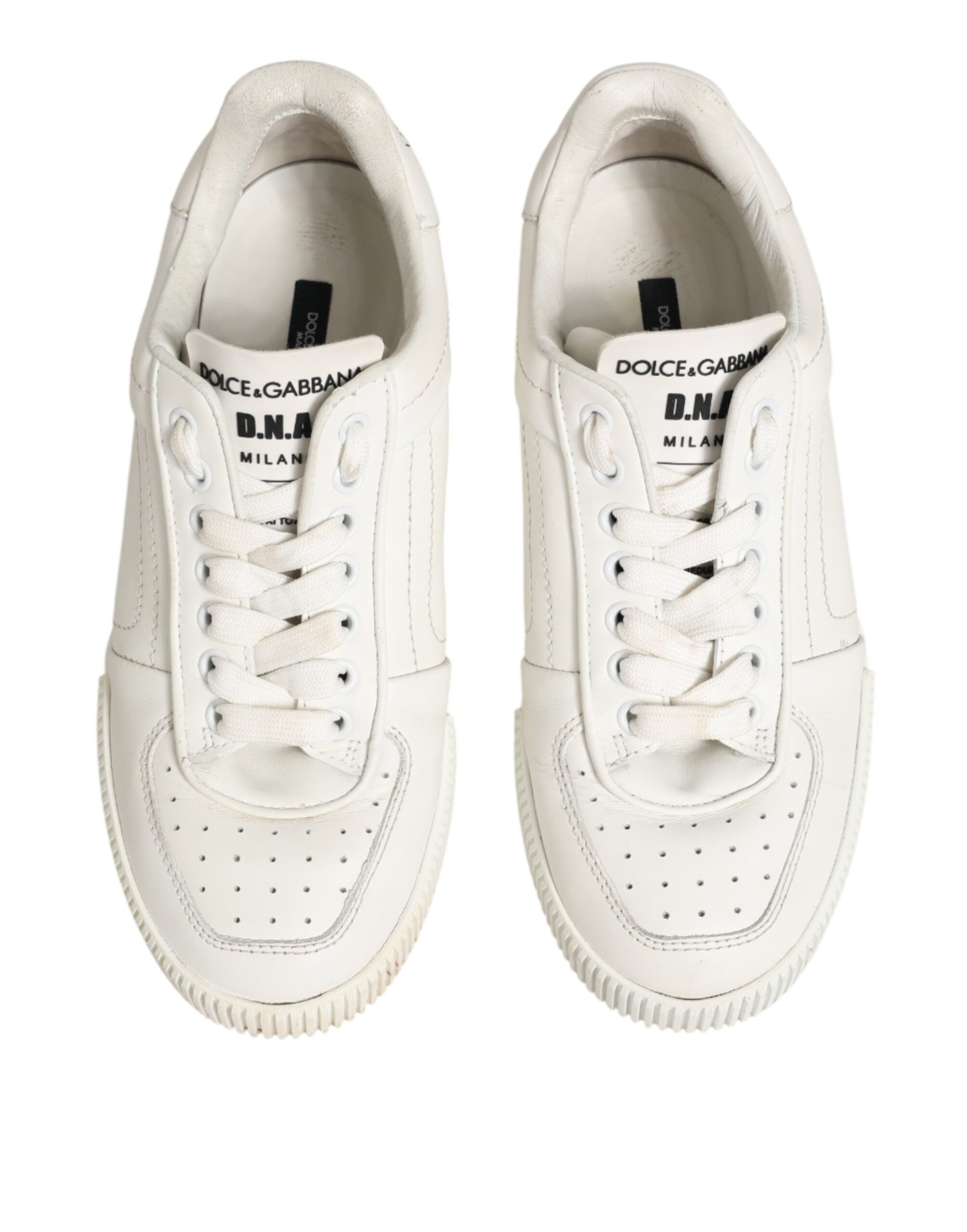 Dolce & Gabbana Weiße Leder-Sneakers MIAMI