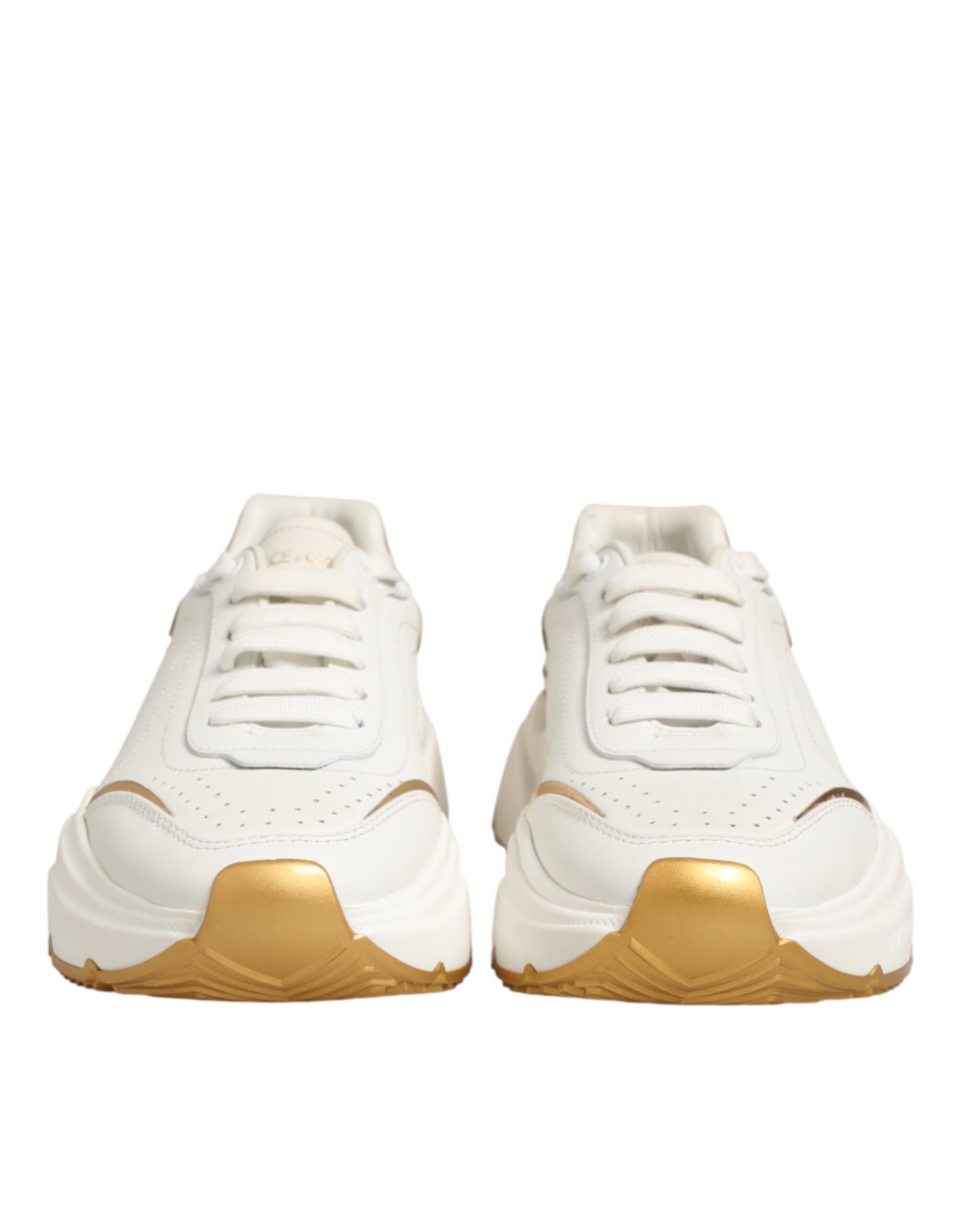 Dolce & Gabbana Weiße und goldene Daymaster Sneakers
