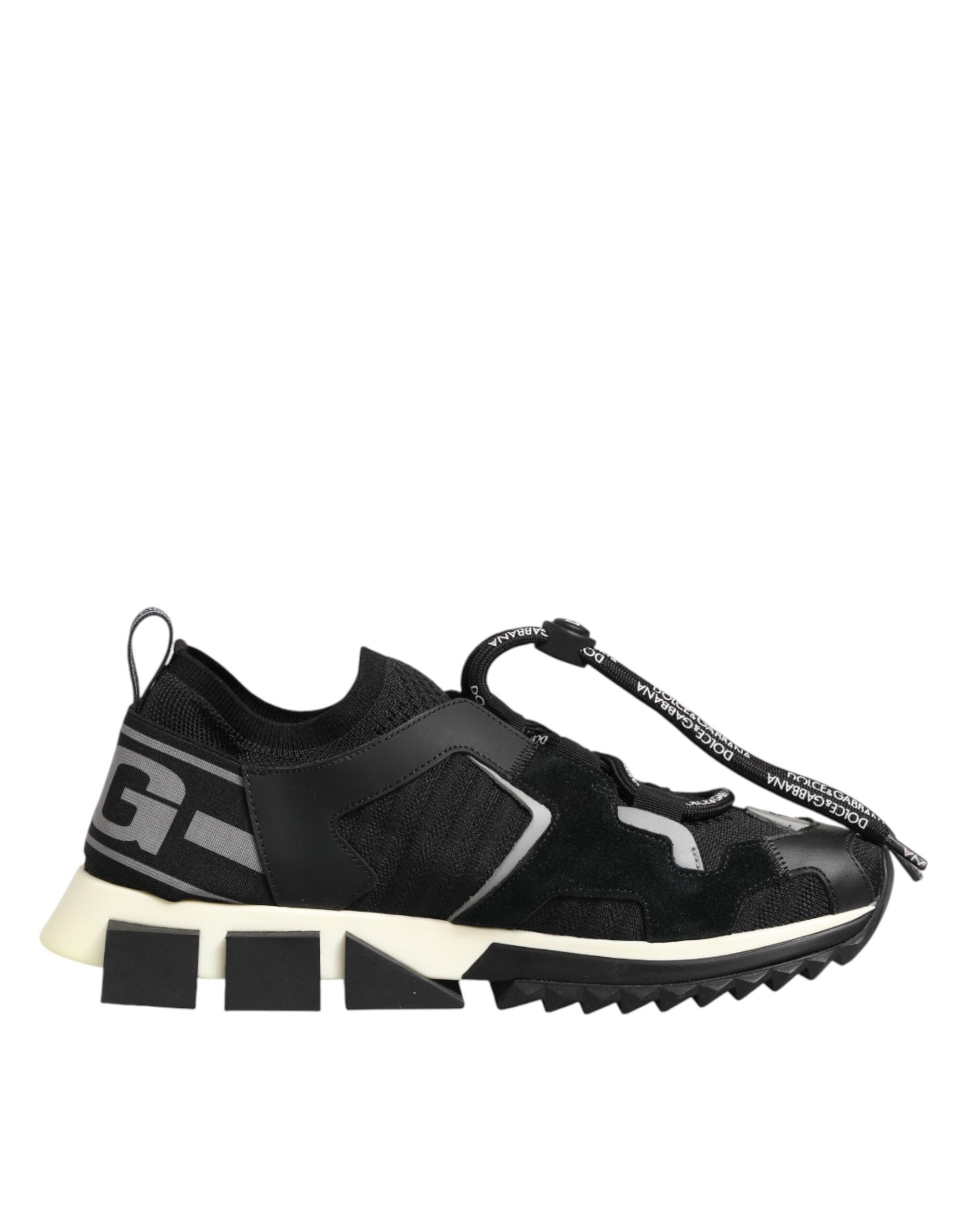 Dolce & Gabbana Schwarze Sorrento-Trekking-Sneakers aus Mesh